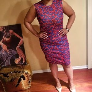 Of Mercer size 8 blue and red NWOT